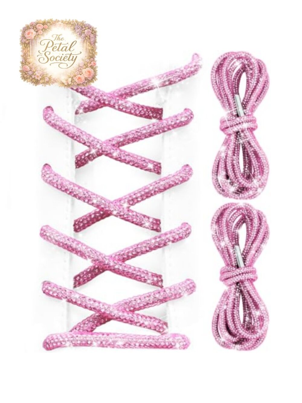 4mm Rhinestone Glitter Shoe Laces Sparkly Bling Shoestrings for Sneakers